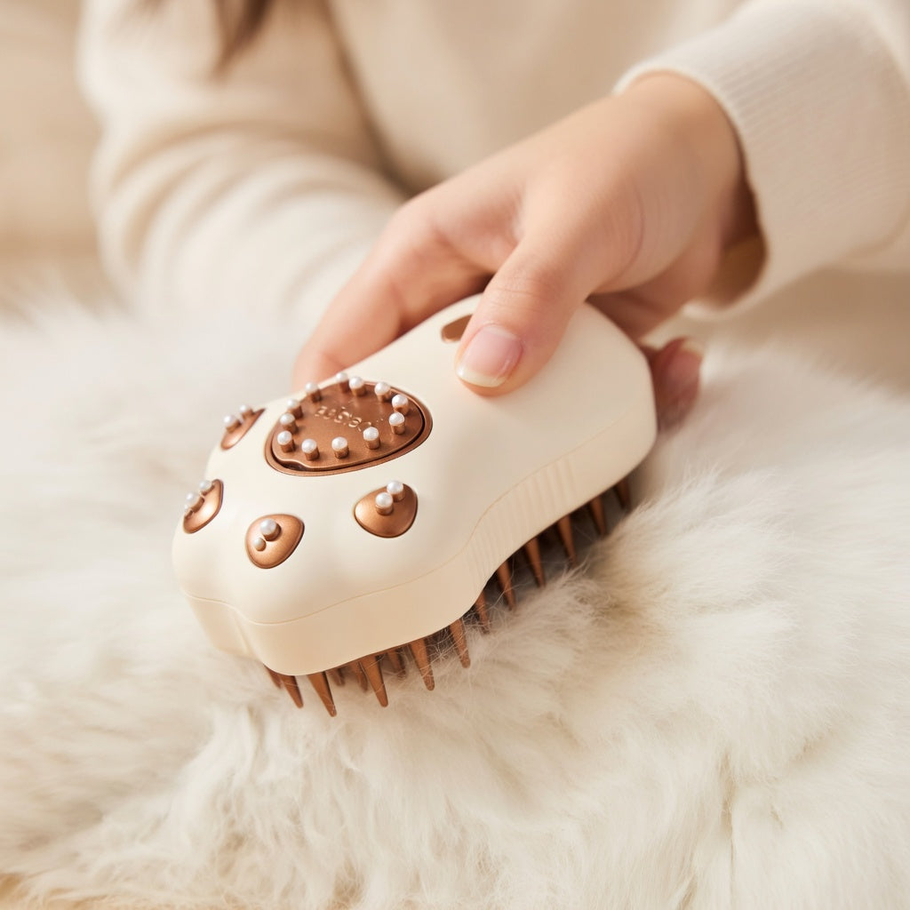Pet Steam Grooming Brush for Matted Fur