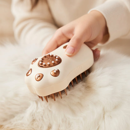 Pet Steam Grooming Brush for Matted Fur
